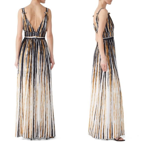 Ronny Kobo Multicolored Striped Sallee Maxi Dress - S - Picture 2 of 5